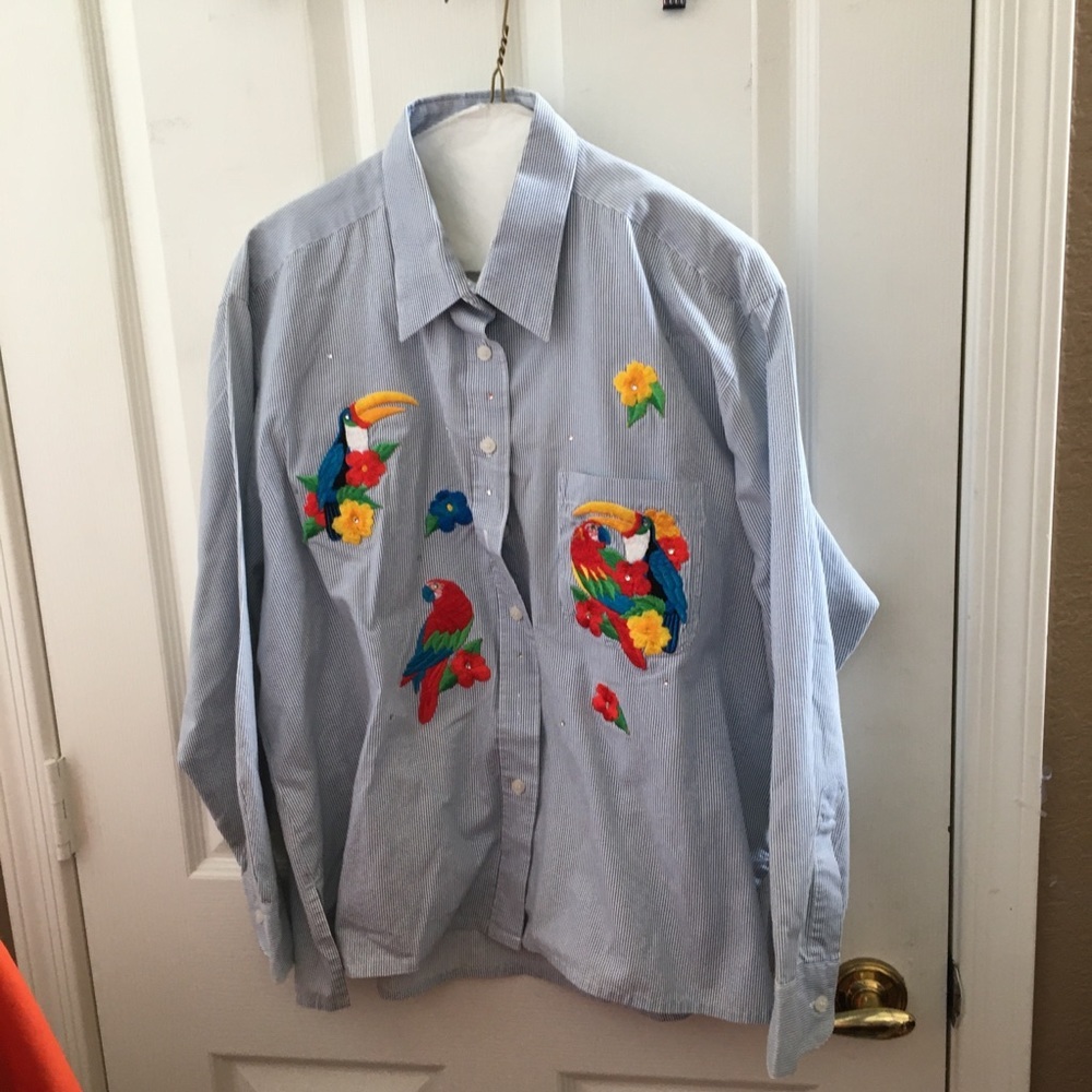 FINAL MARKDOWN Ladies drapers and Damon’s parrot shirt pm